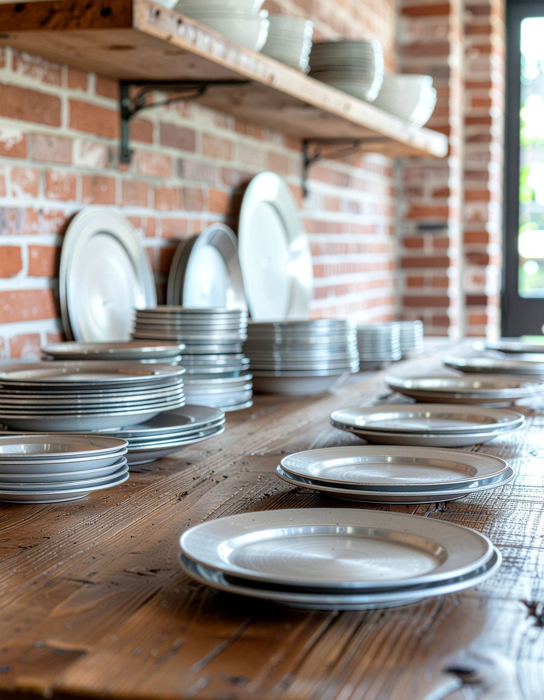 Pewter Plate Display - 30 colonial dining room ideas