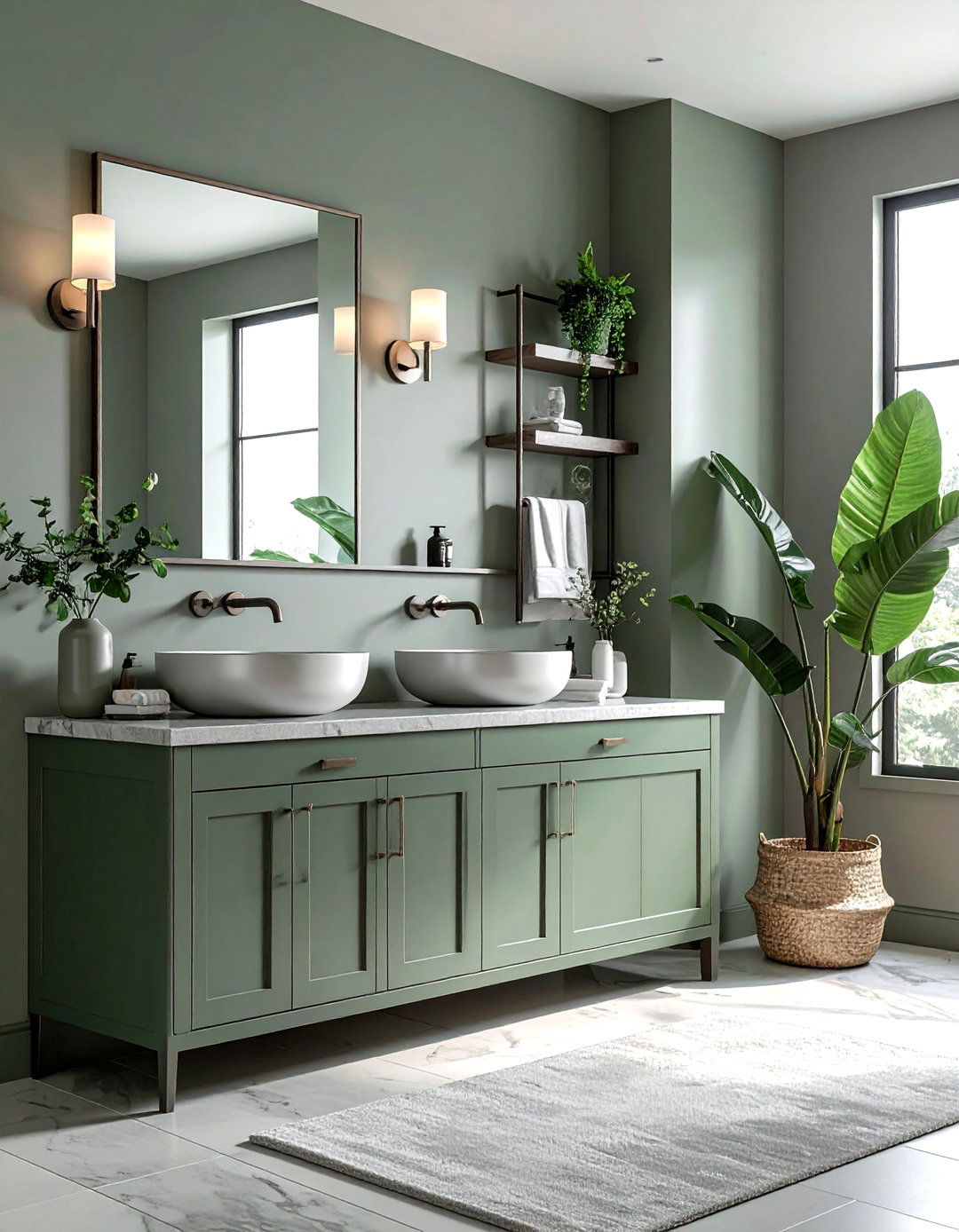 Pewter bathroom fixtures - 30 cool tone bathroom ideas