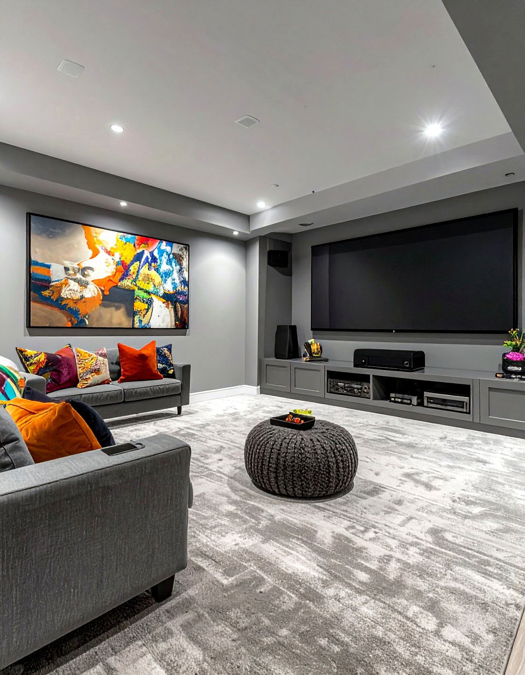 Pewter gray basement - 30 cool paint color ideas