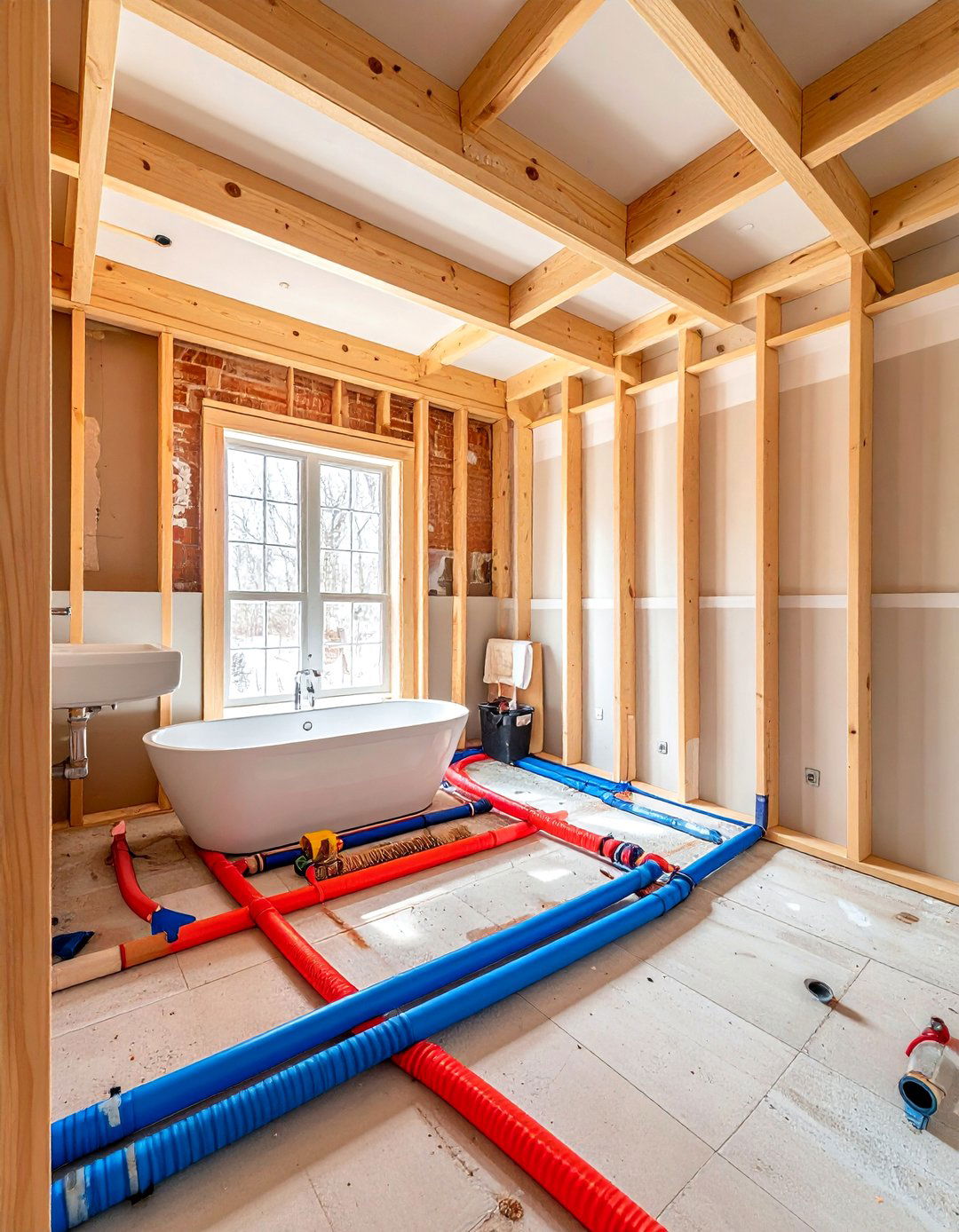 Pex Piping System - 30 water-saving bathroom ideas