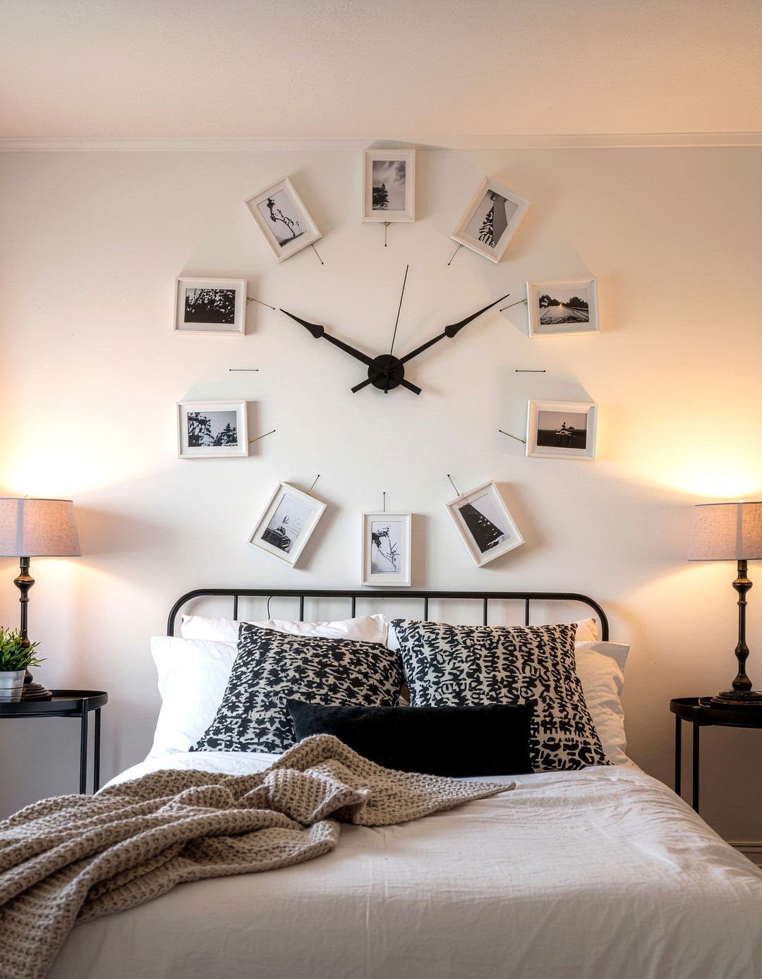 Photo frame wall clock - 30 bedroom wall clocks