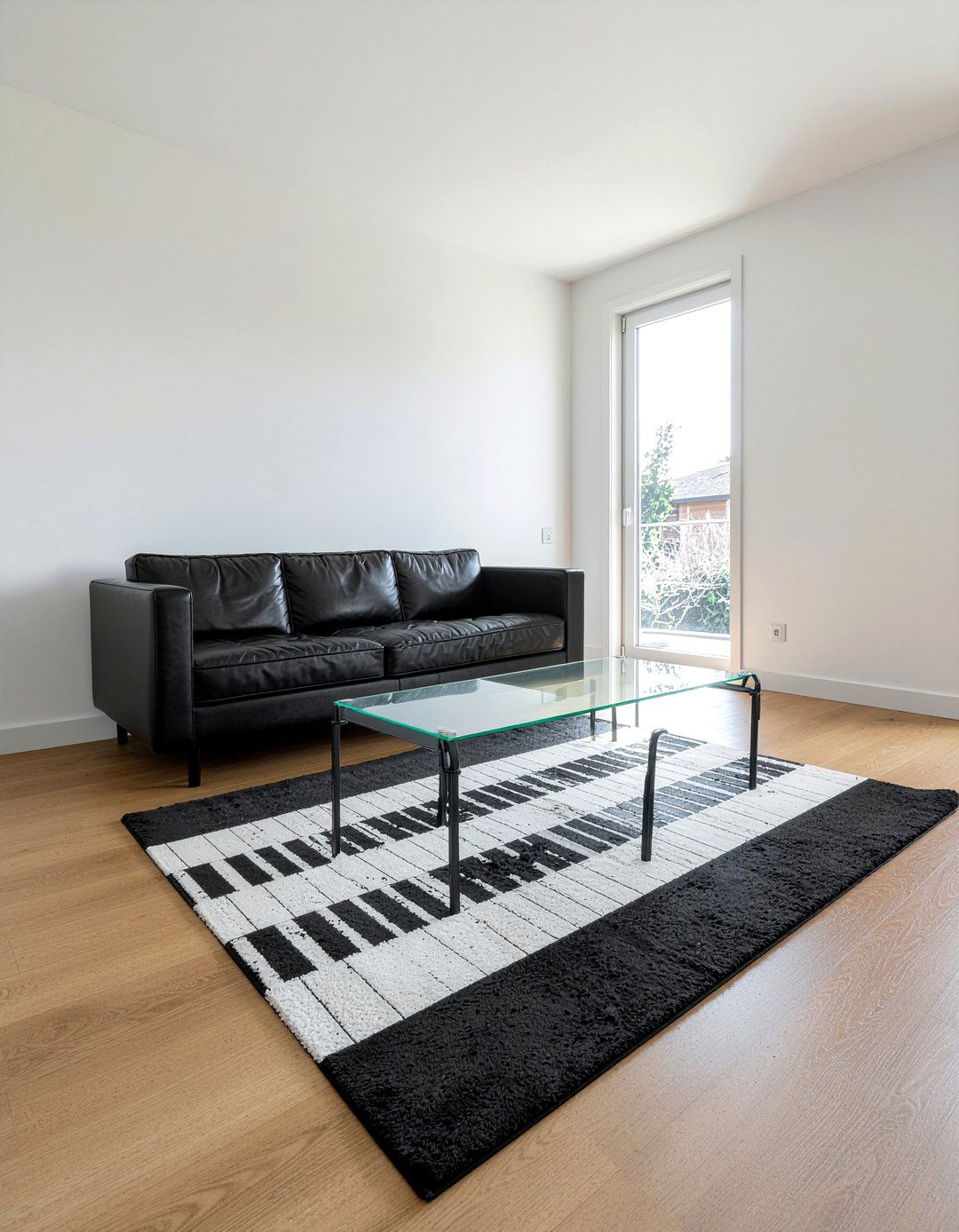 Piano Key Rug - 30 music themed living room ideas