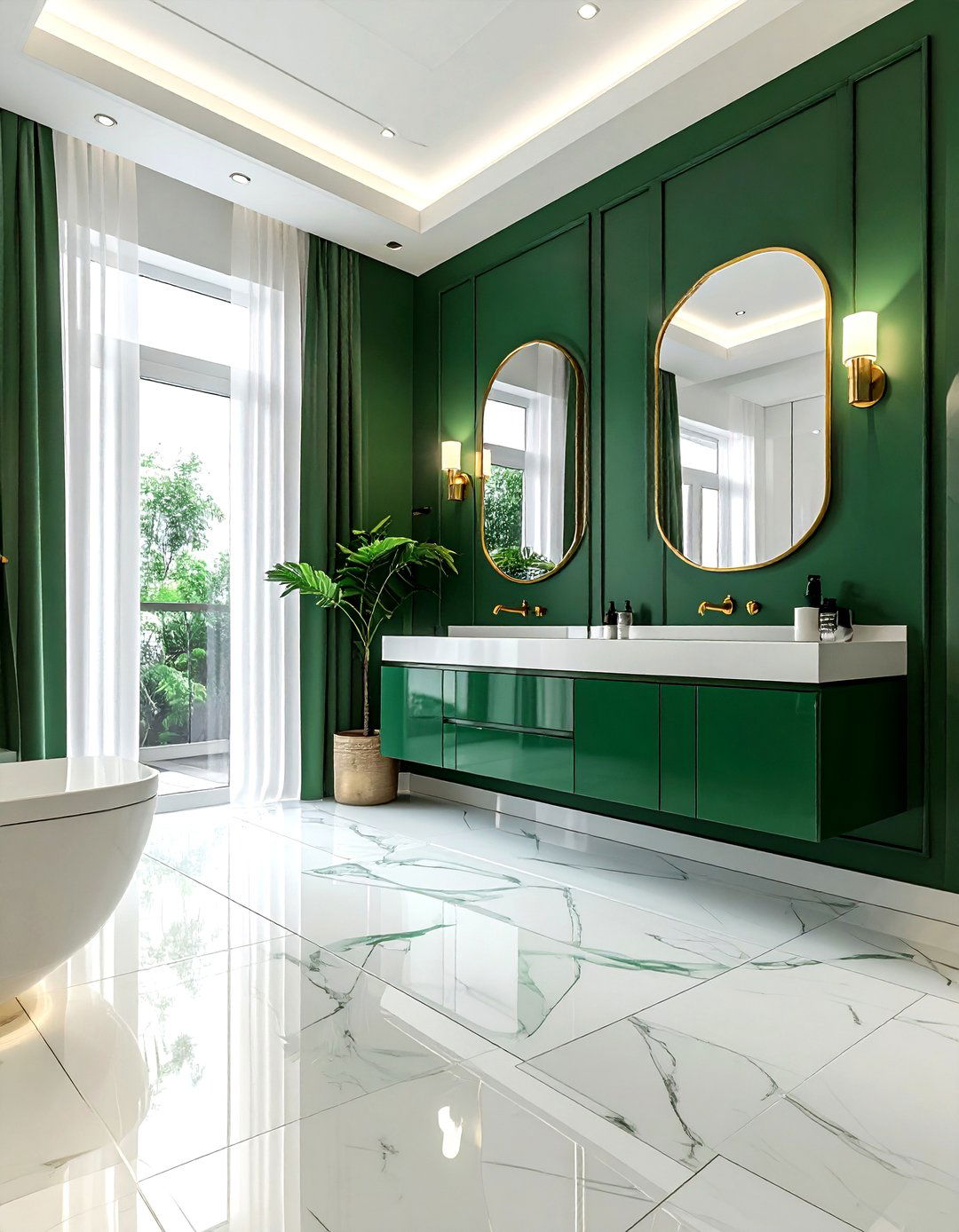 Picket tile floor - 30 bathroom flooring ideas