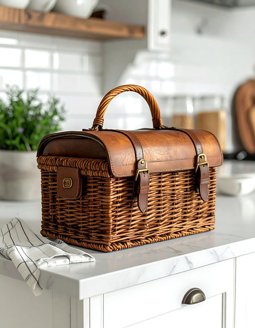 Picnic Basket Decor - 30 rattan basket ideas