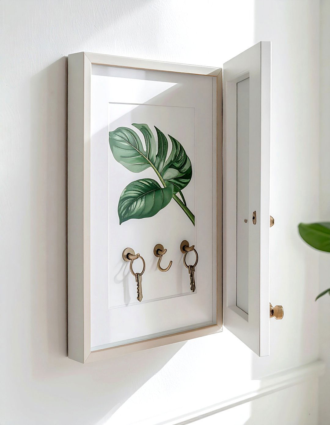 Picture Frame Key Cabinet - 30 living room hidden storage ideas