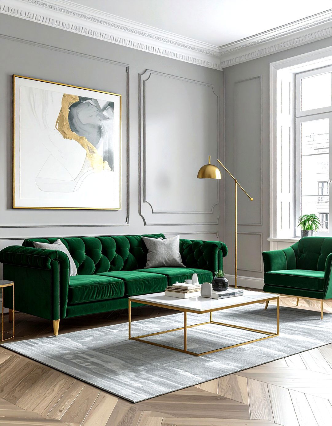 Picture Frame Molding - 30 living room trim ideas