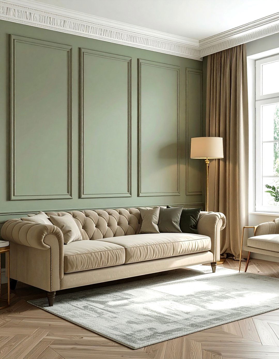 Picture Frame Molding - 30 living room wall ideas