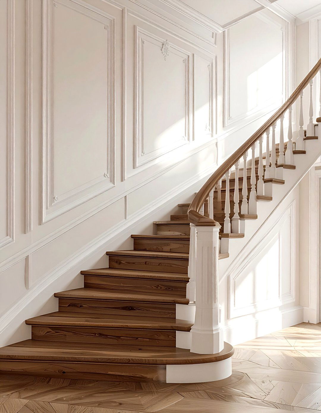 Picture Frame Molding - 30 staircase wall ideas