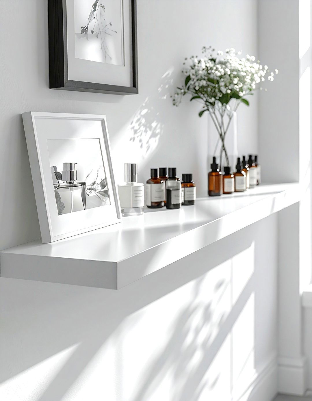 Picture Ledge Shelf - 30 bathroom shelving ideas