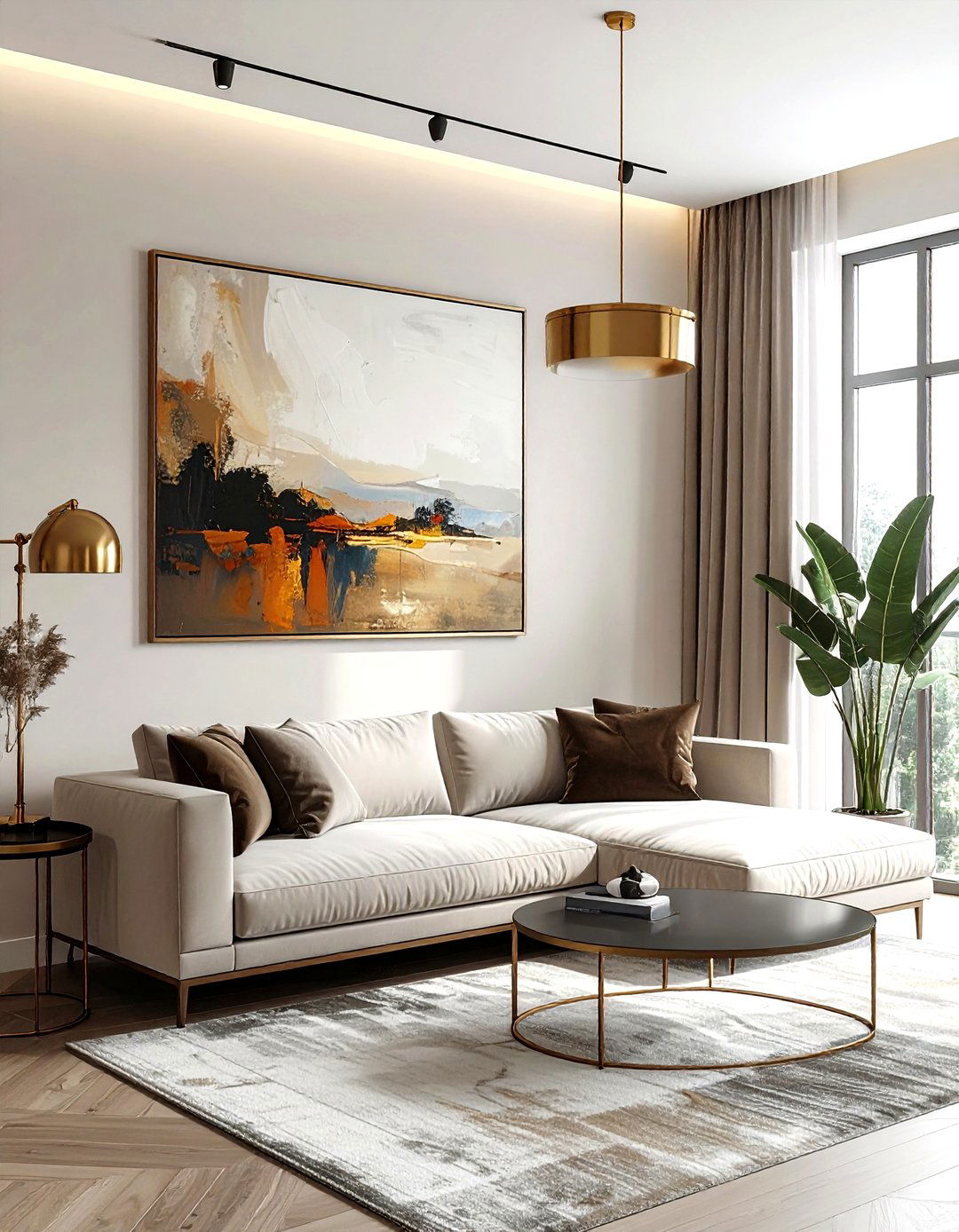 Picture Light Over Art - 30 living room accent lighting ideas