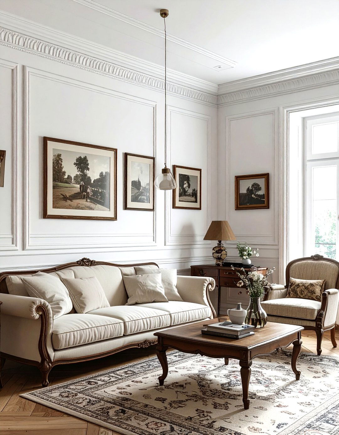 Picture Rail - 30 living room trim ideas