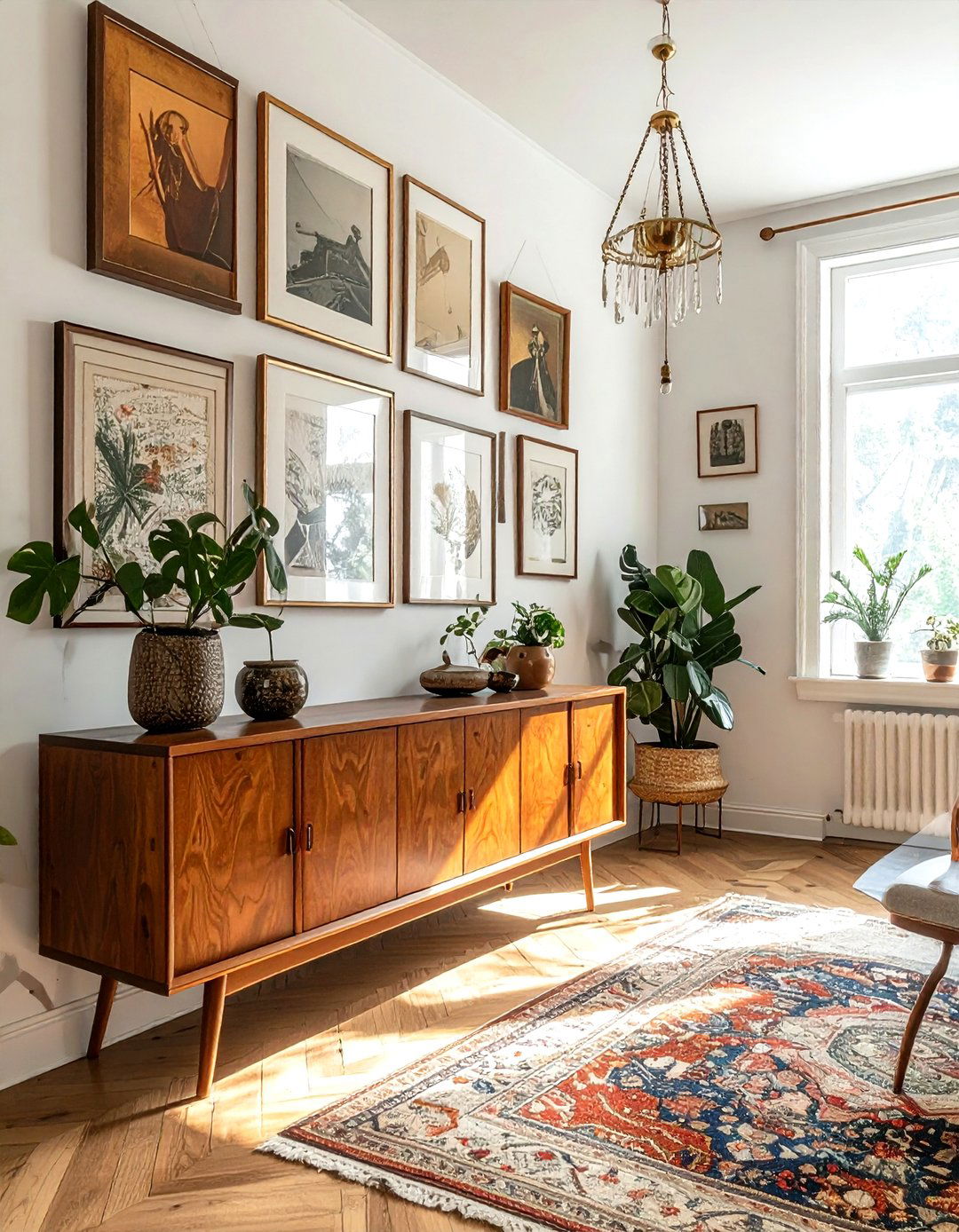 Picture Rail Gallery Wall - 30 picture rail ideas