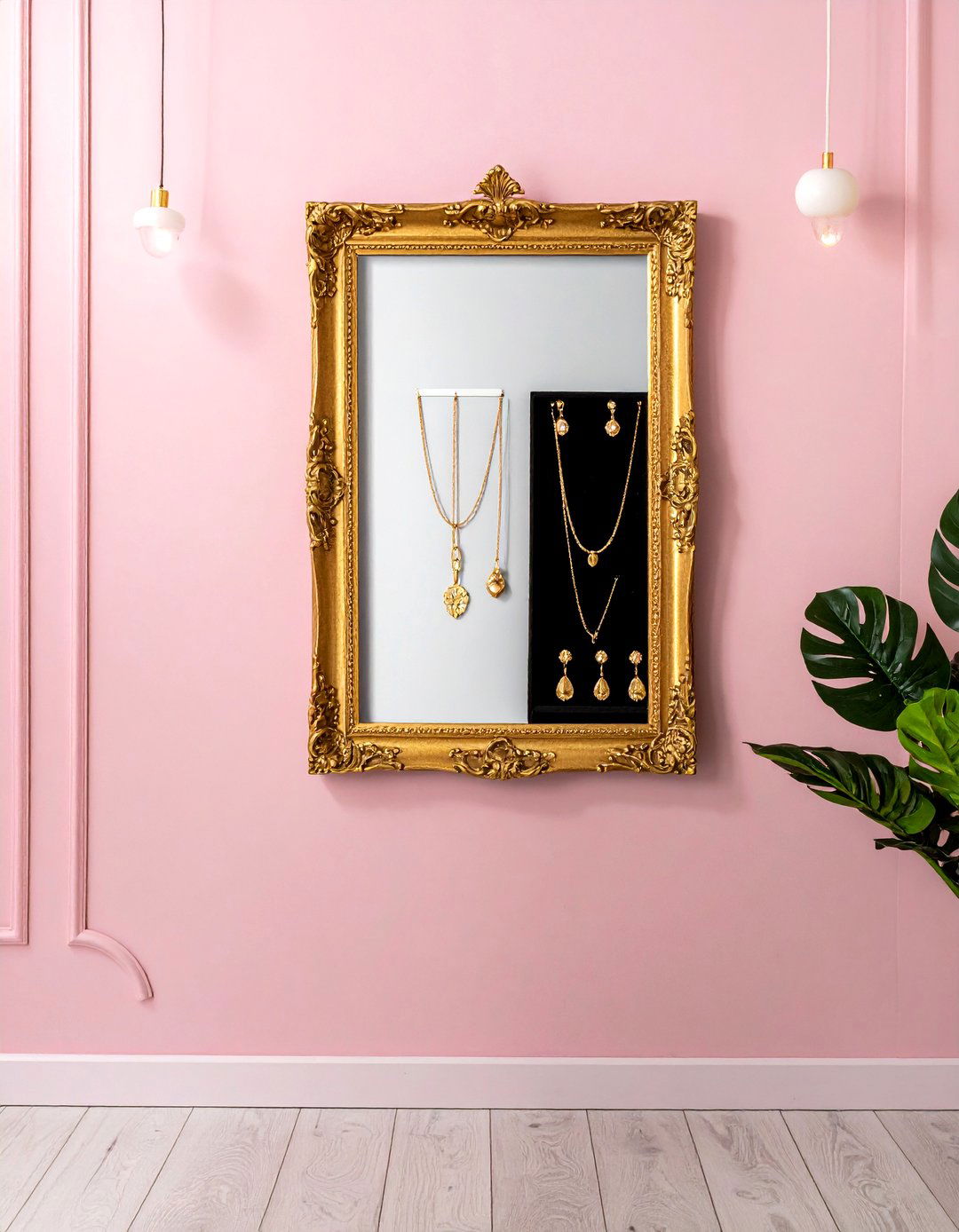 Picture frame jewelry display - 30 repurposed decor ideas