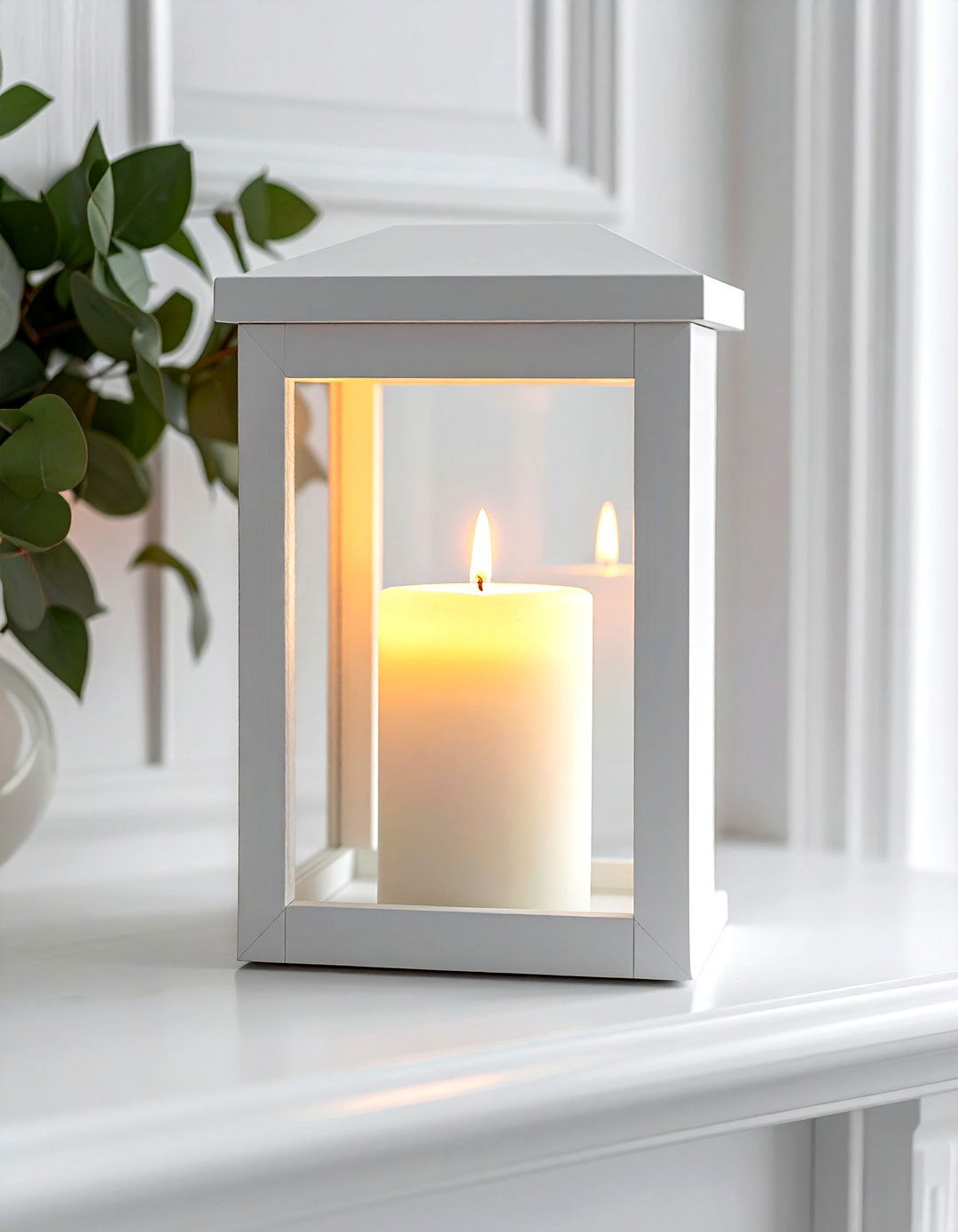 Picture frame lantern - 30 dollar store decor ideas