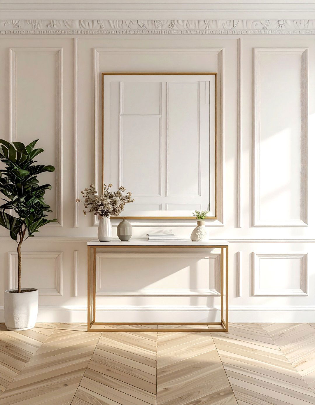 Picture frame molding - 30 high-end decor ideas