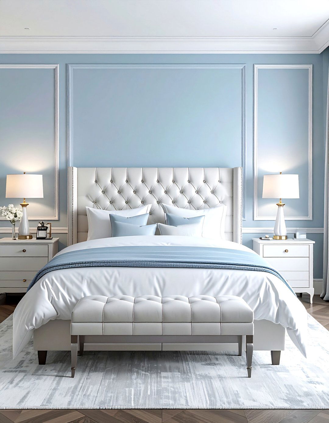 Picture frame molding bedroom - 30 molding ideas
