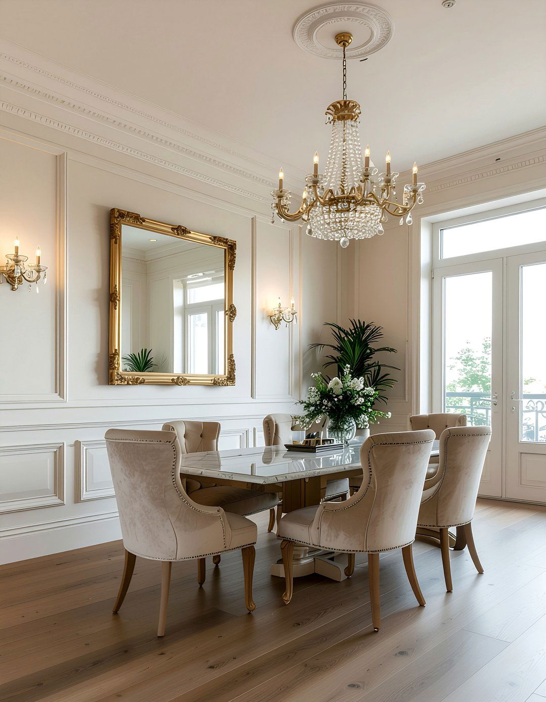 Picture frame molding dining room - 30 dining room paneling ideas