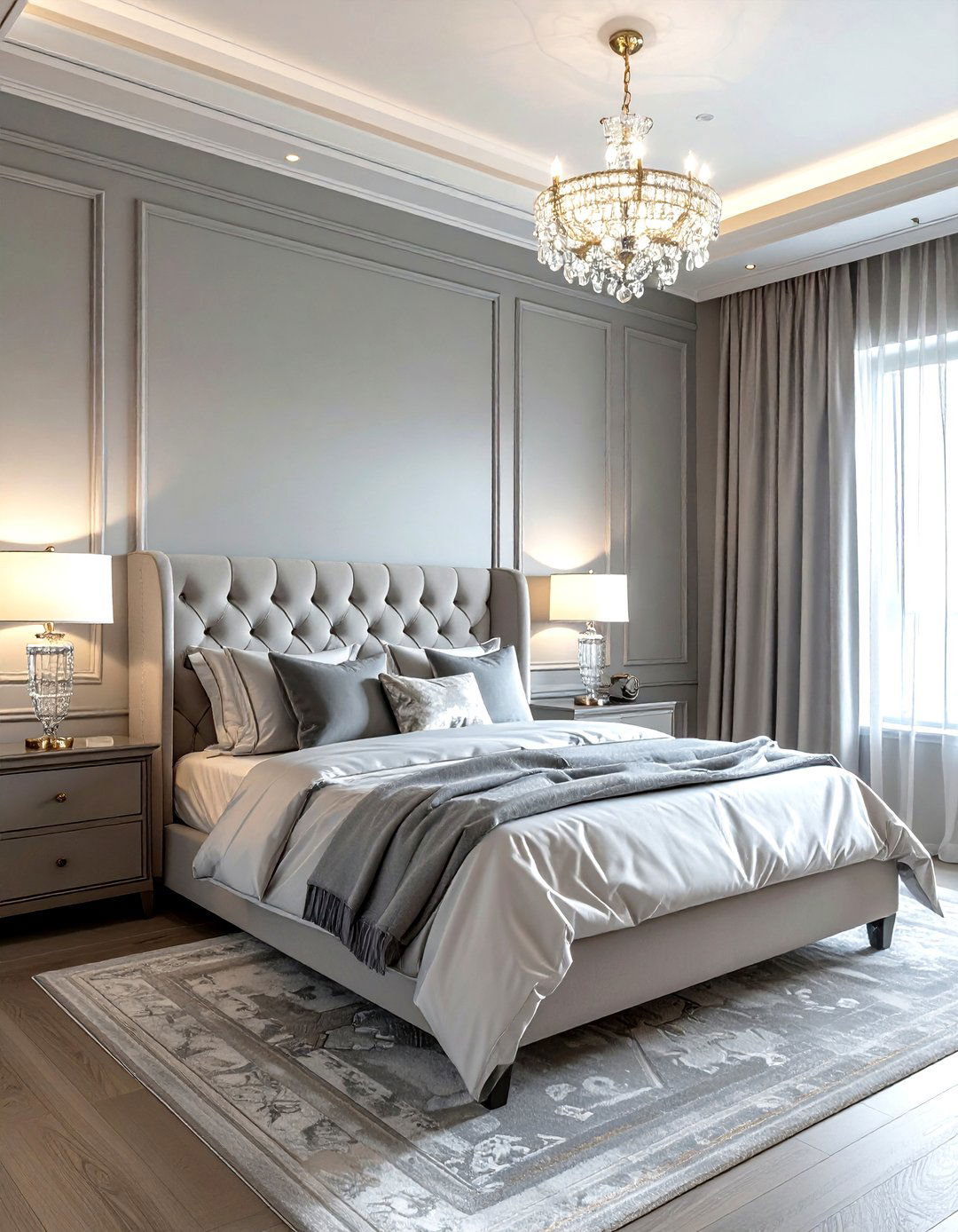 Picture frame molding - 30 accent wall ideas