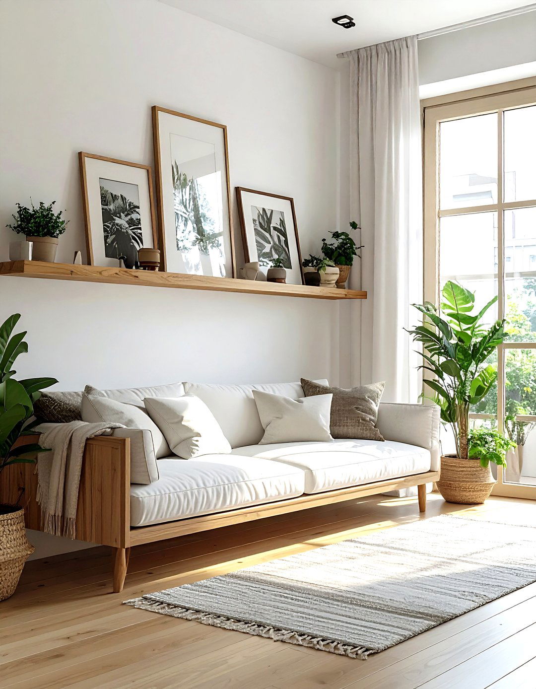 Picture ledge - 30 living room molding ideas