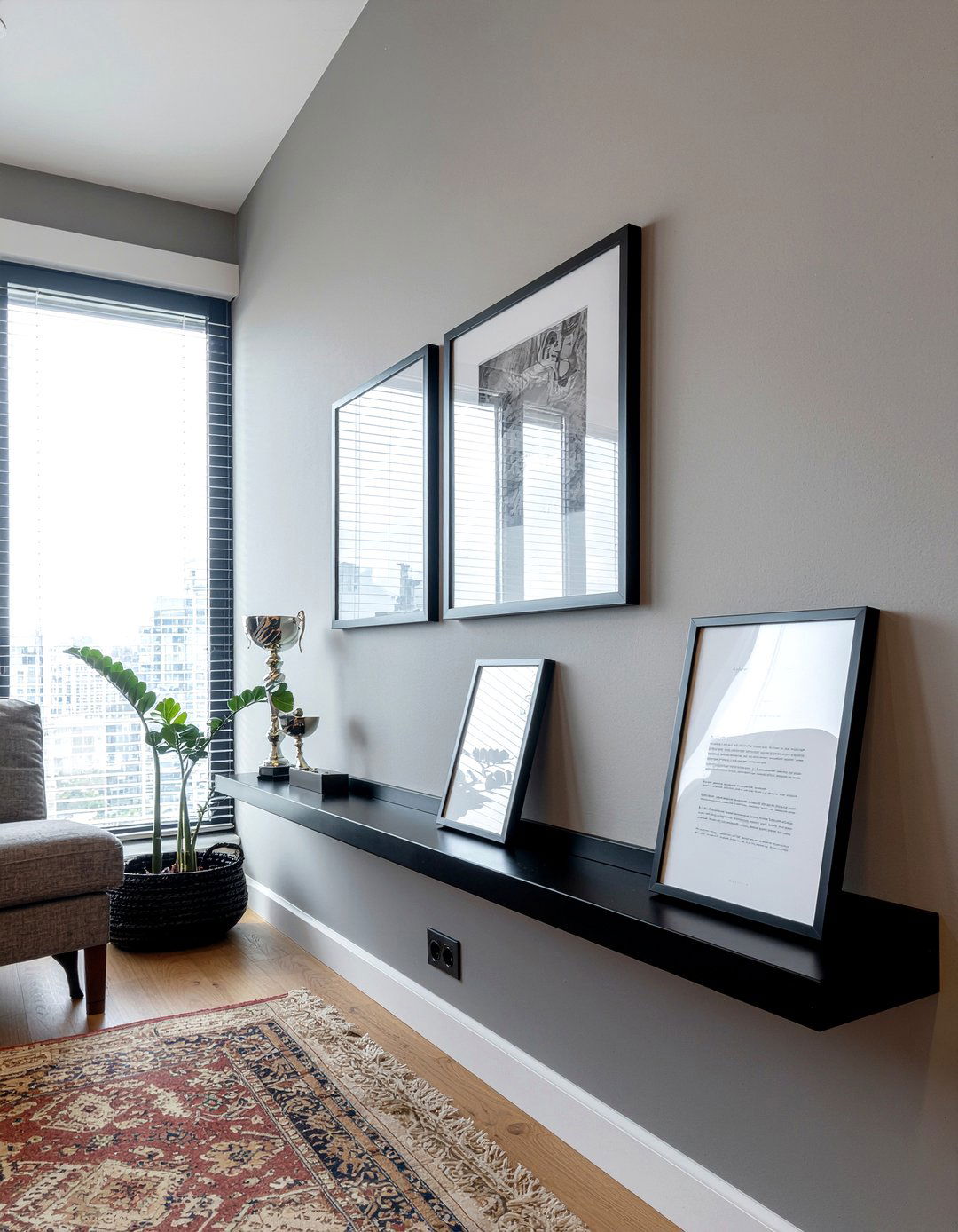 Picture ledge award display - 30 bedroom award display ideas