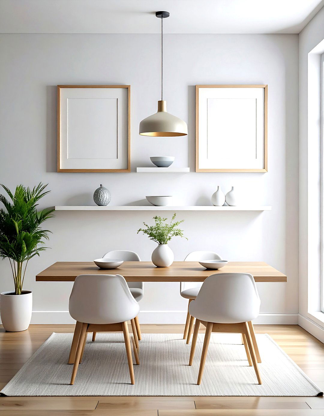 Picture ledge dining room wall - 30 dining room overhead storage ideas