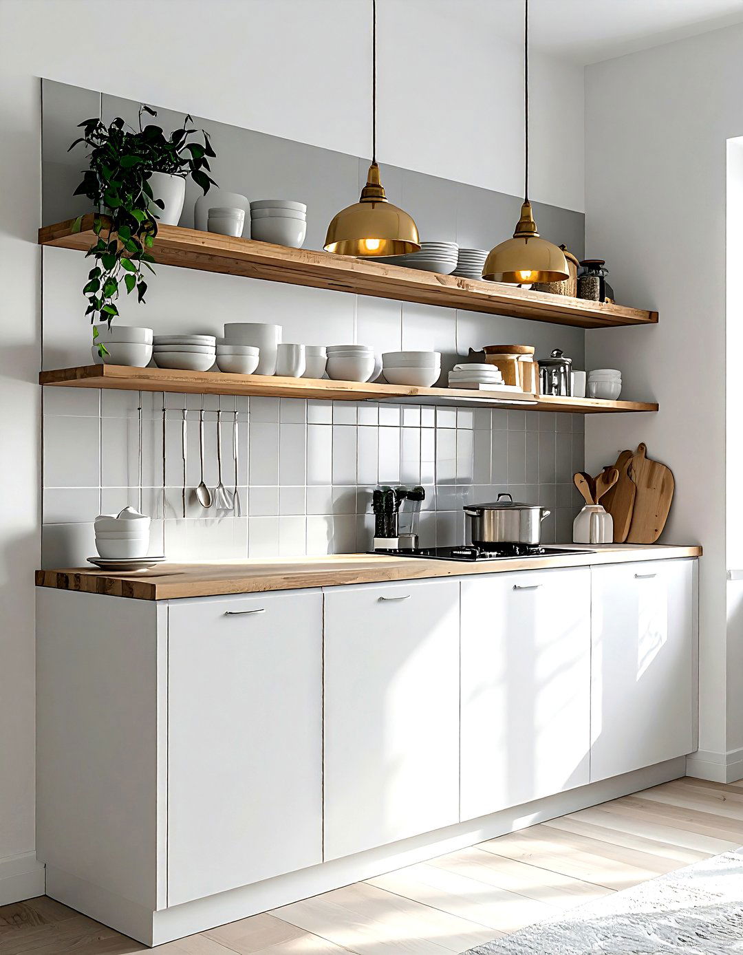 Picture light over shelving - 30 kitchen lighting design