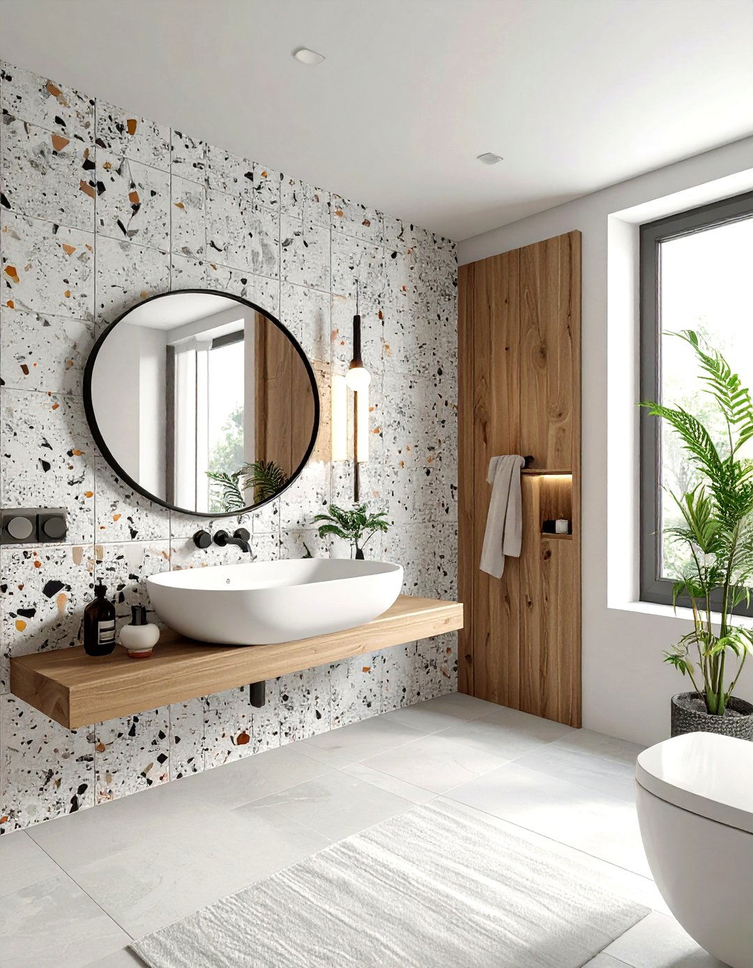 Pill shaped bathroom mirror - 30 oval bathroom mirror ideas