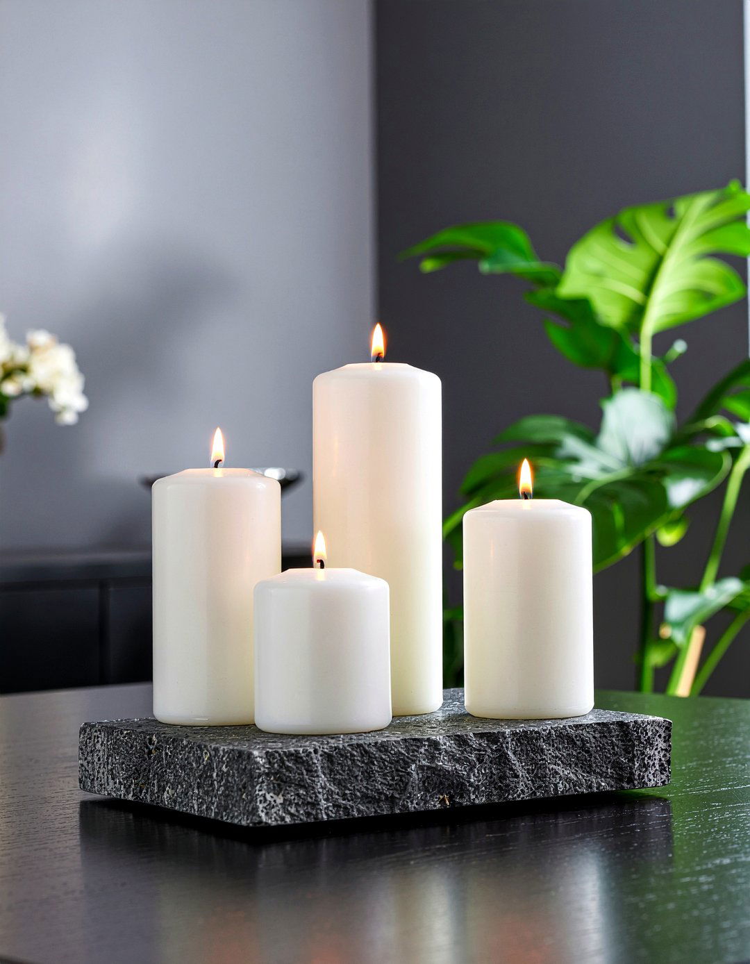 Pillar Candles - 30 dining room centerpiece ideas