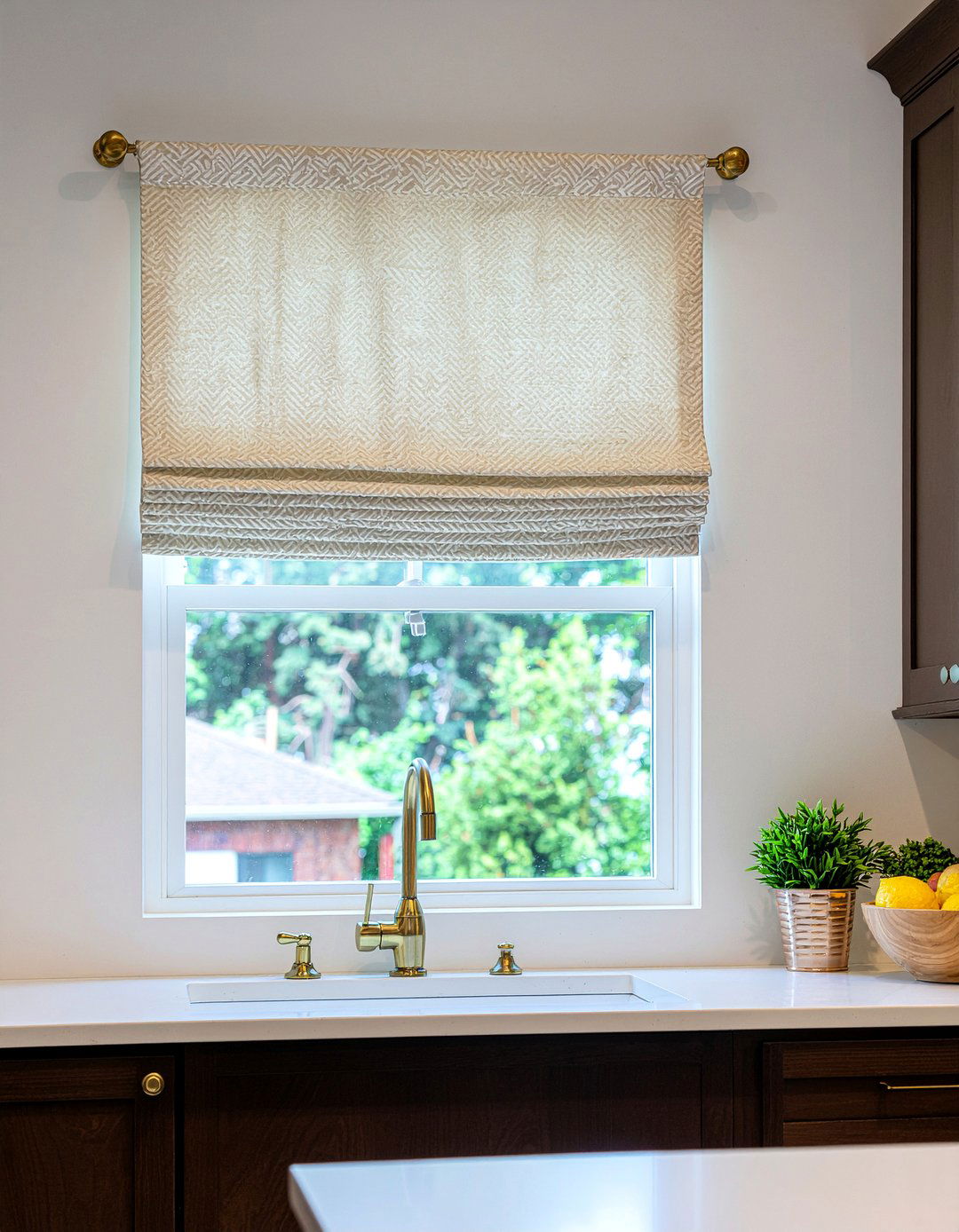Pinch Pleat Cafe Curtain - 30 kitchen cafe curtain ideas