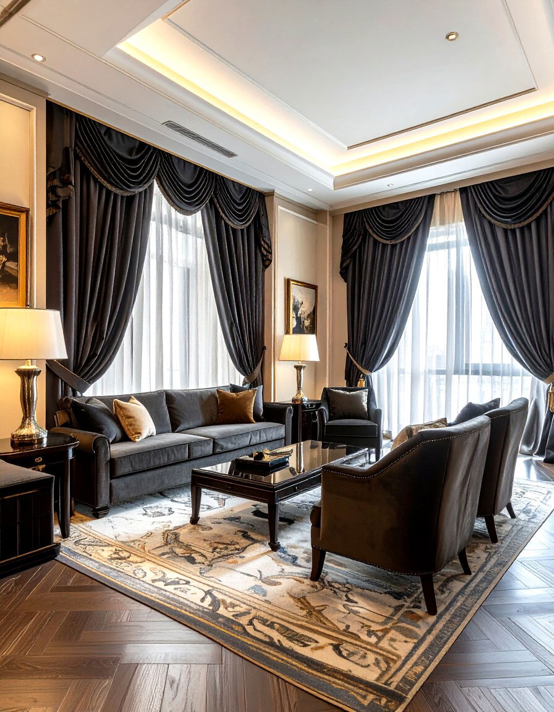 Pinch pleat blackout curtains - 30 blackout curtain ideas