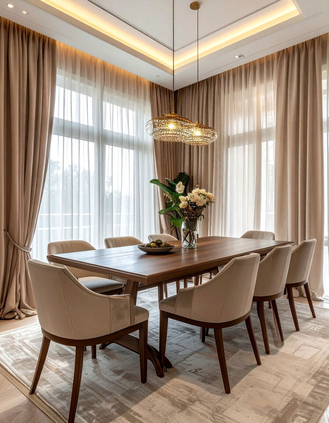 Pinch pleat sheer curtains - 30 sheer curtain ideas