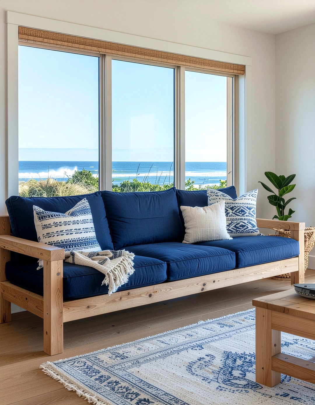 Pine Frame Sofa - 30 living room pine furniture ideas