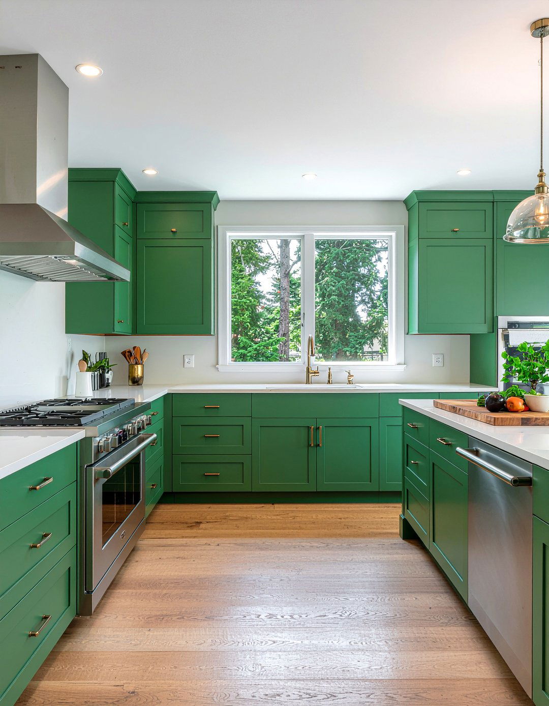 Pine Green Kitchen - 30 green kitchen ideas