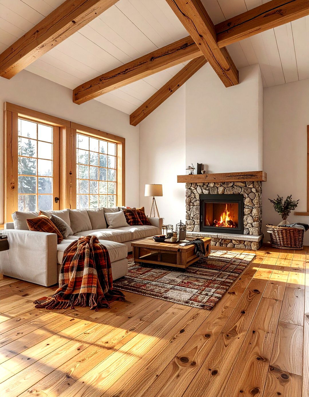 30 Stunning Living Room Hardwood Floors for Timeless Style