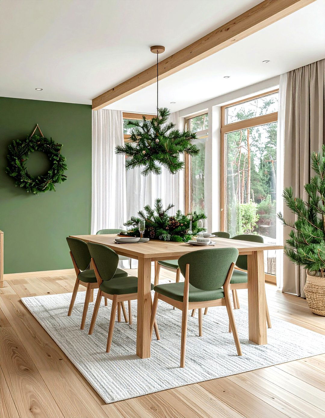 Pine Tree Dining Room - 30 forest dining room ideas