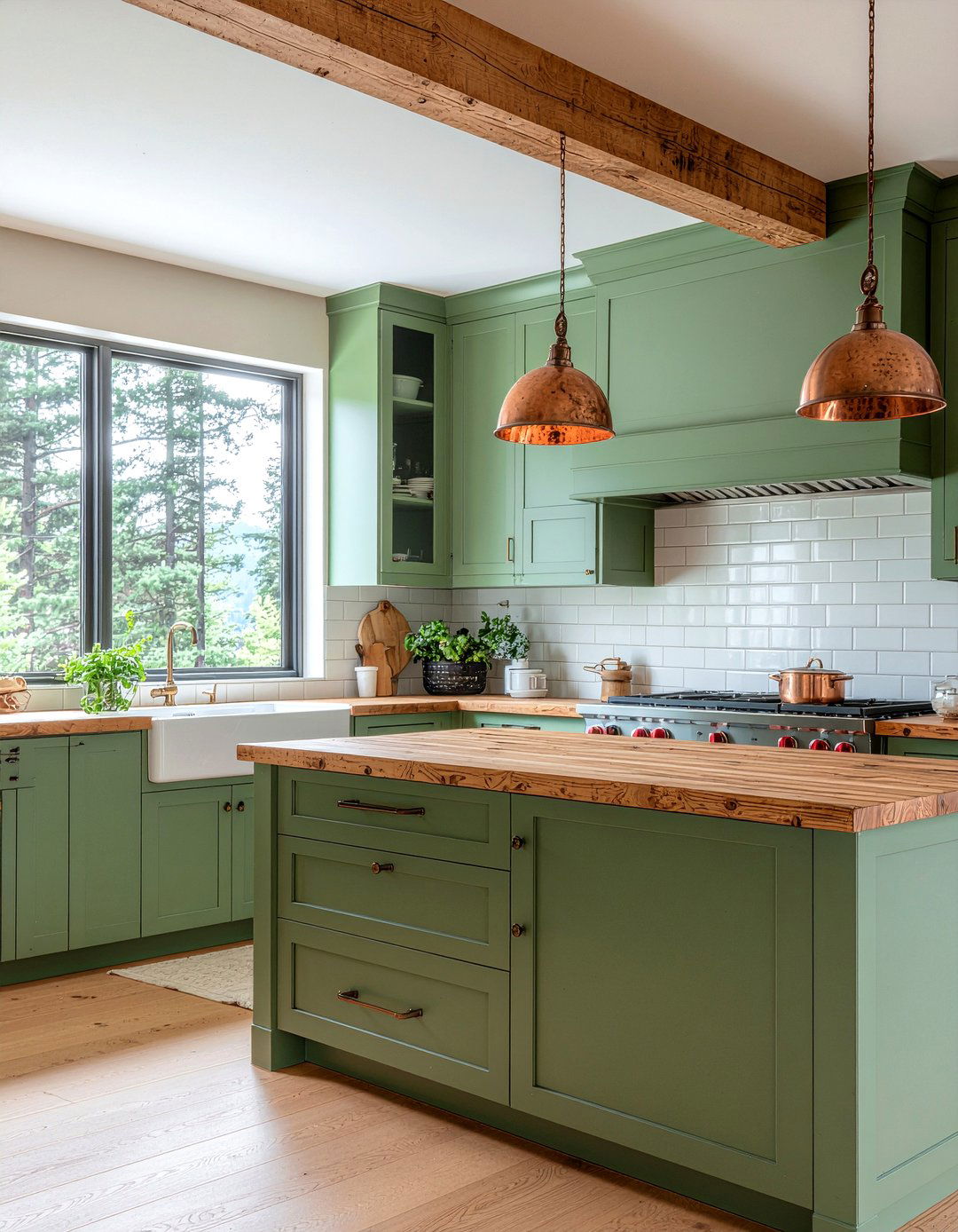 Pine green kitchen cabinets - 30 green kitchen cabinet ideas