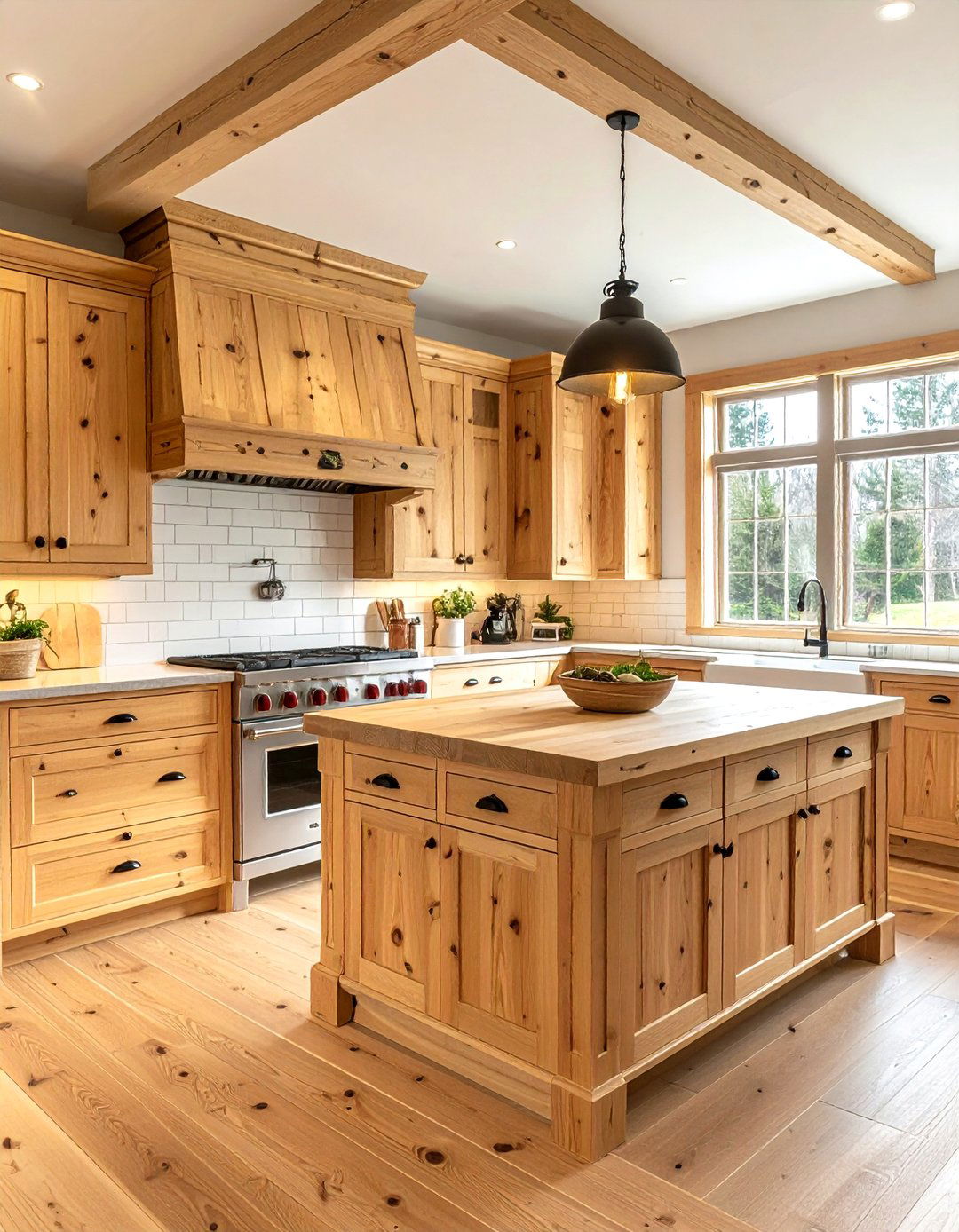 Pine wood kitchen - 30 natural wood kitchen ideas