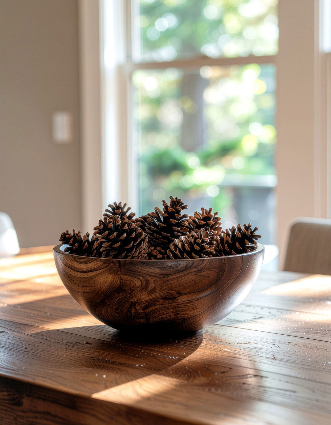 Pinecone Bowl - 30 low centerpiece dining ideas