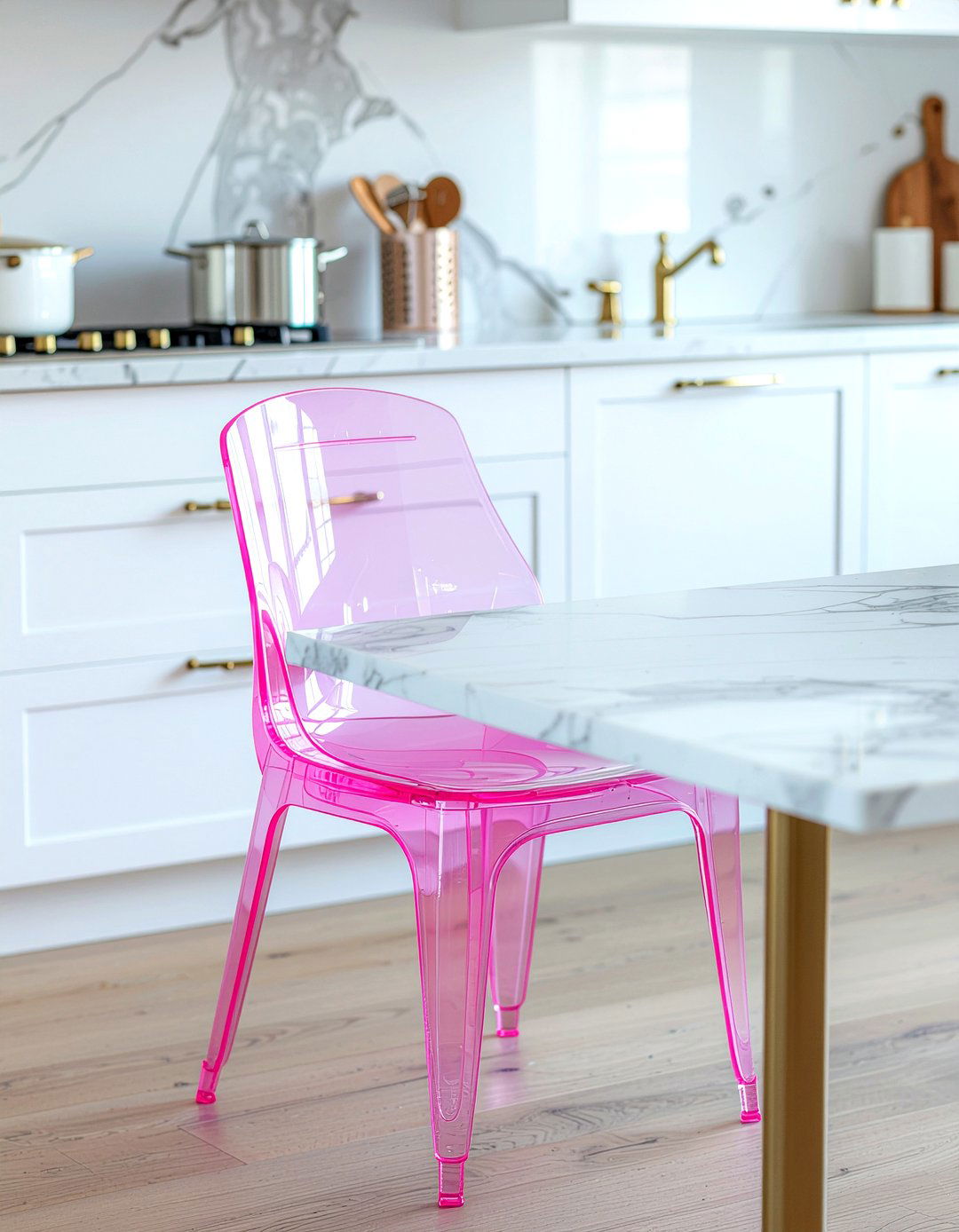 Pink Acrylic Chair - 30 acrylic dining chair ideas