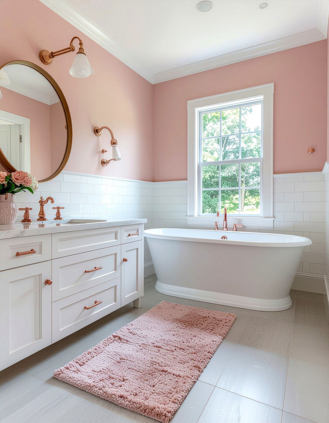 Pink And White Bathroom - 30 girls bathroom ideas