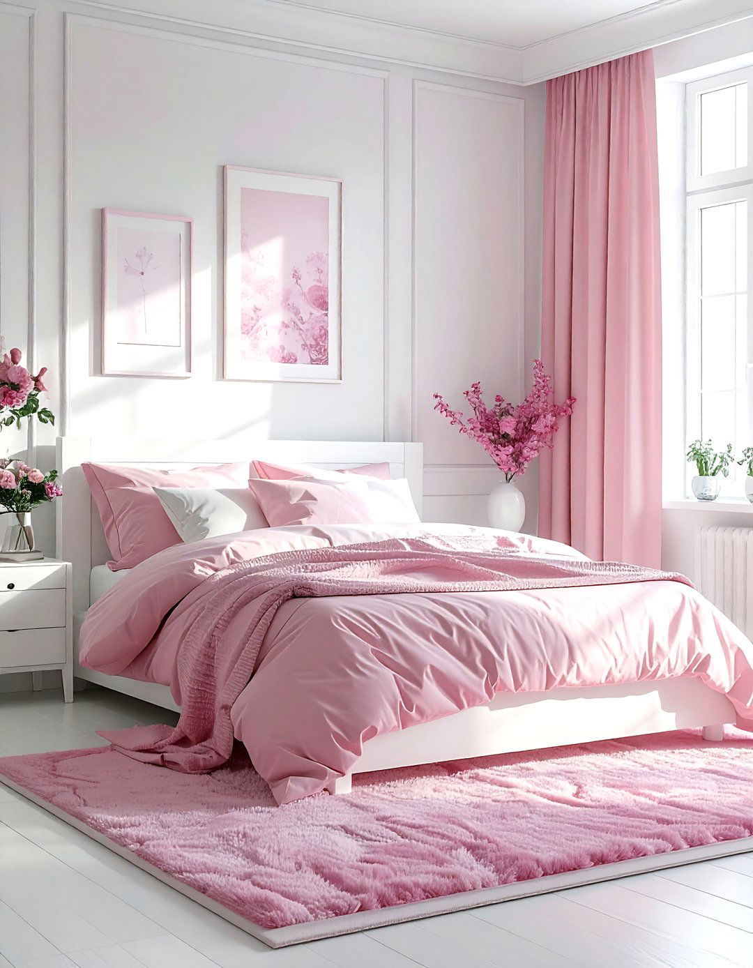 Pink And White Bedroom - 30 pink bedroom ideas