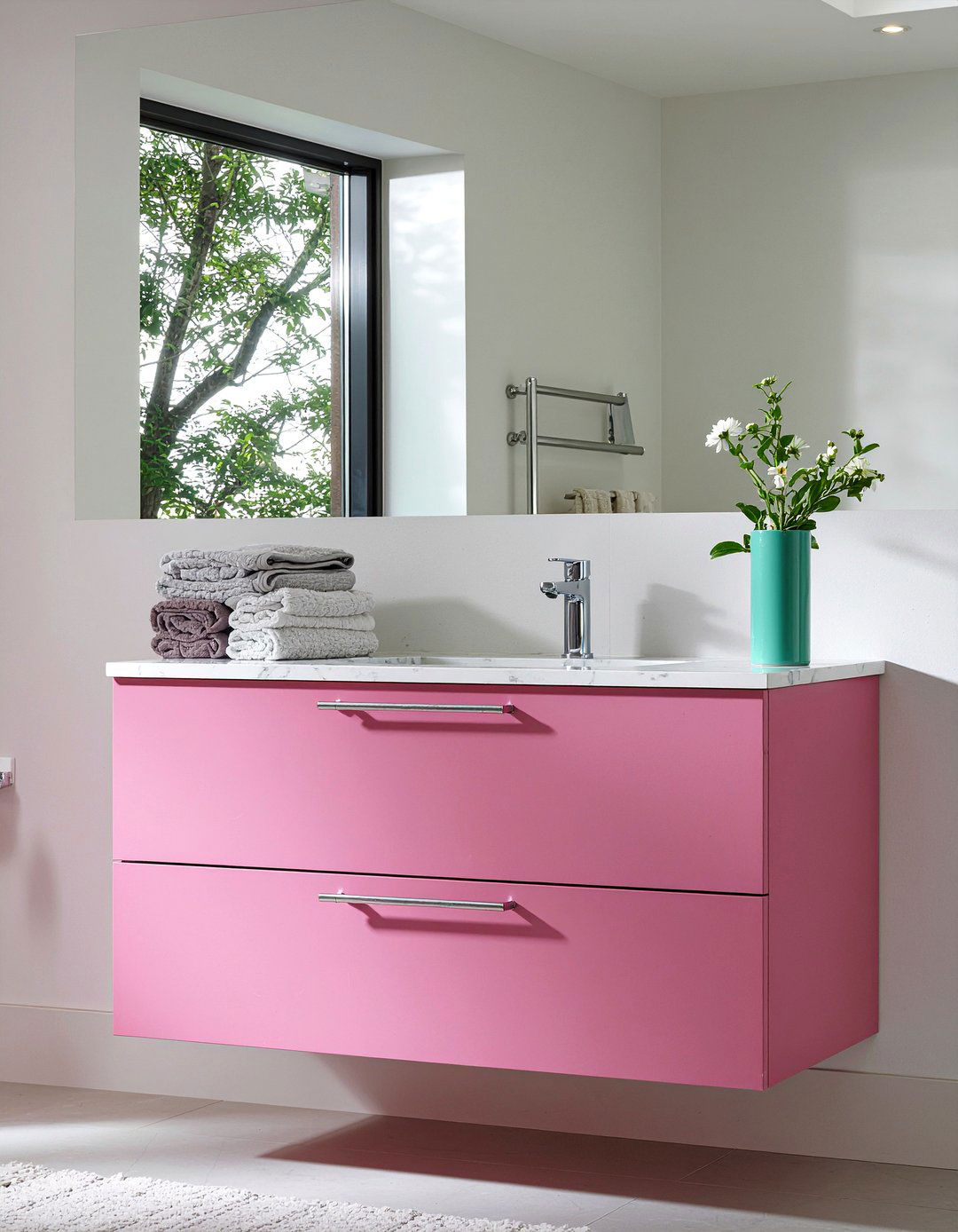 Pink Bathroom Cabinet - 30 pink bathroom ideas
