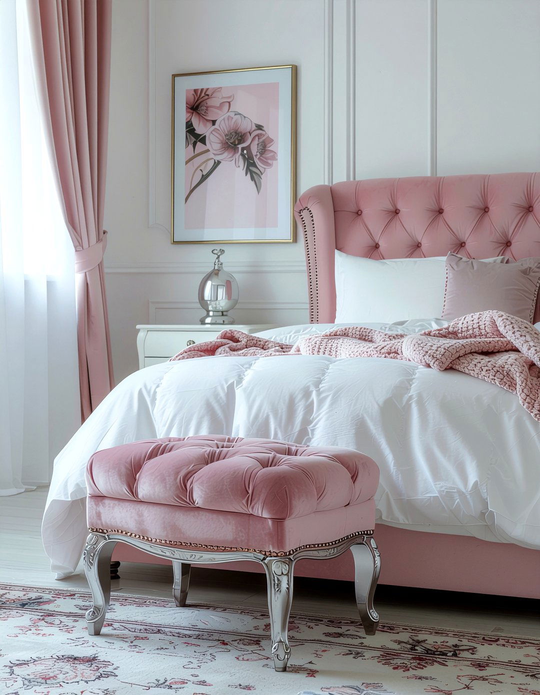 Pink Bedroom Settee - 30 bedroom settees