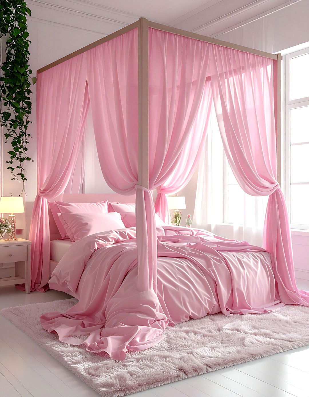 Pink Canopy Bedroom - 30 pink bedroom ideas