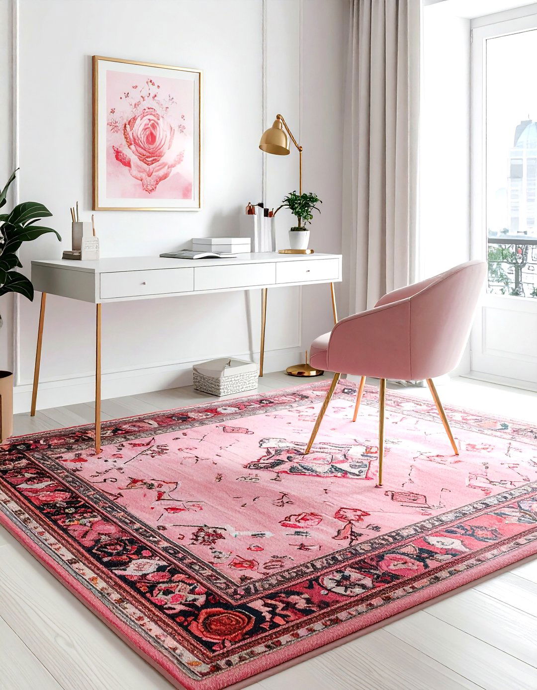 Pink Kilim Rug - 30 kilim rug ideas