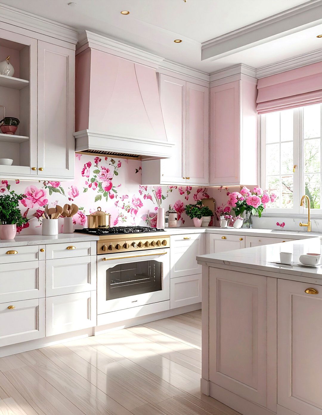 Pink Kitchen Wallpaper - 30 pink kitchen ideas