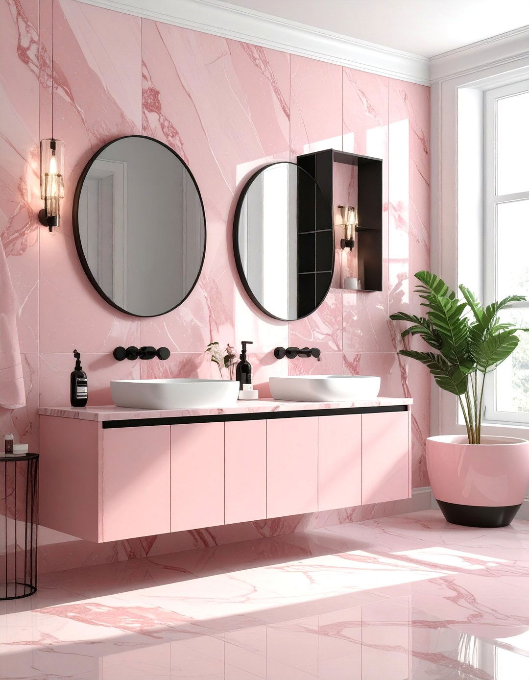 30 Modern Slab Tile Bathroom Ideas for a Seamless Look