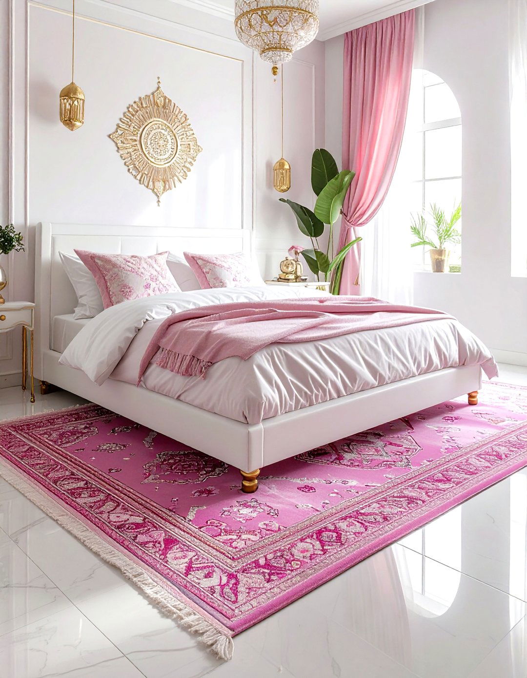 Pink Moroccan rug - 30 Moroccan rug ideas