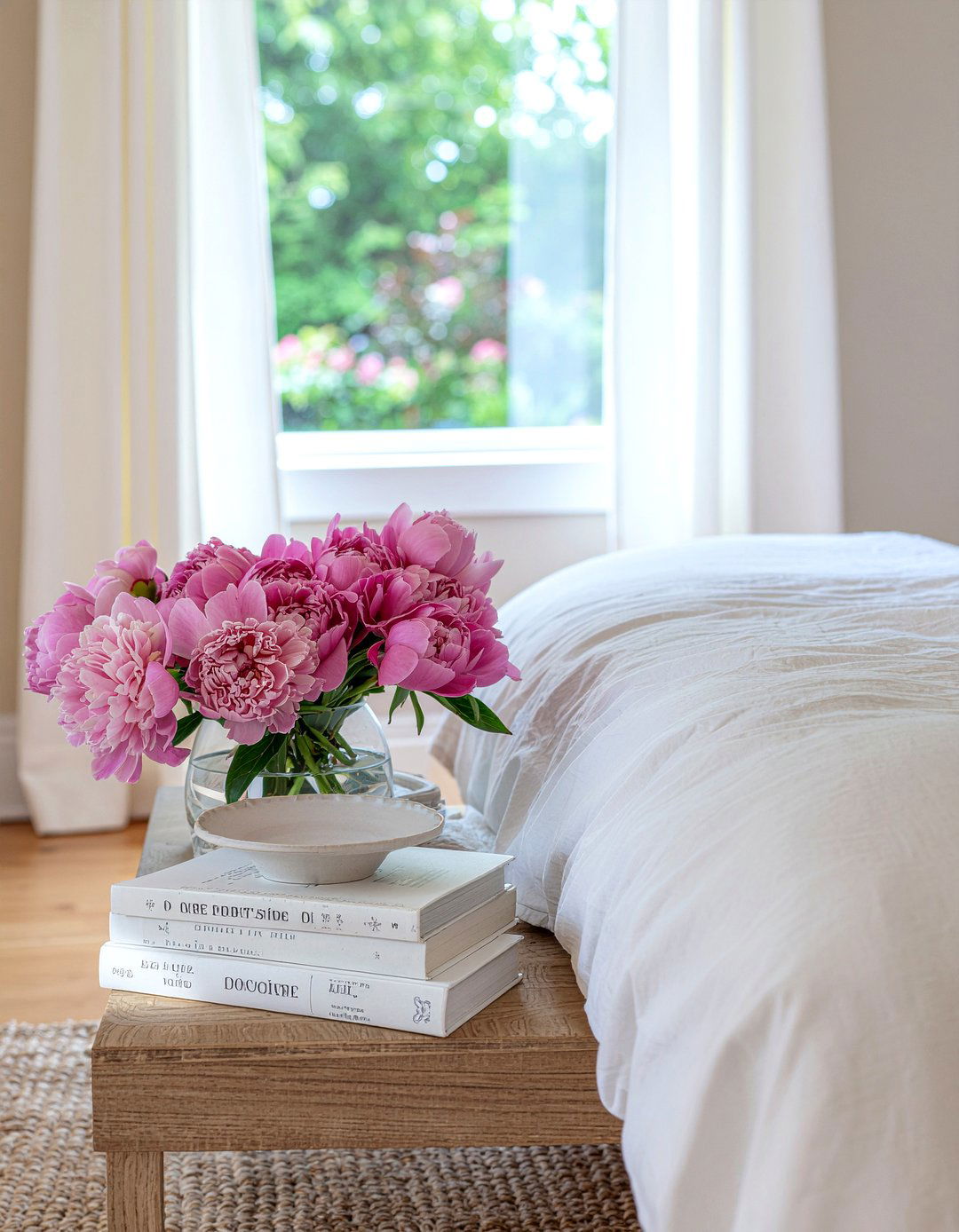 Pink Peonies Bedroom - 30 bedroom flower arrangements