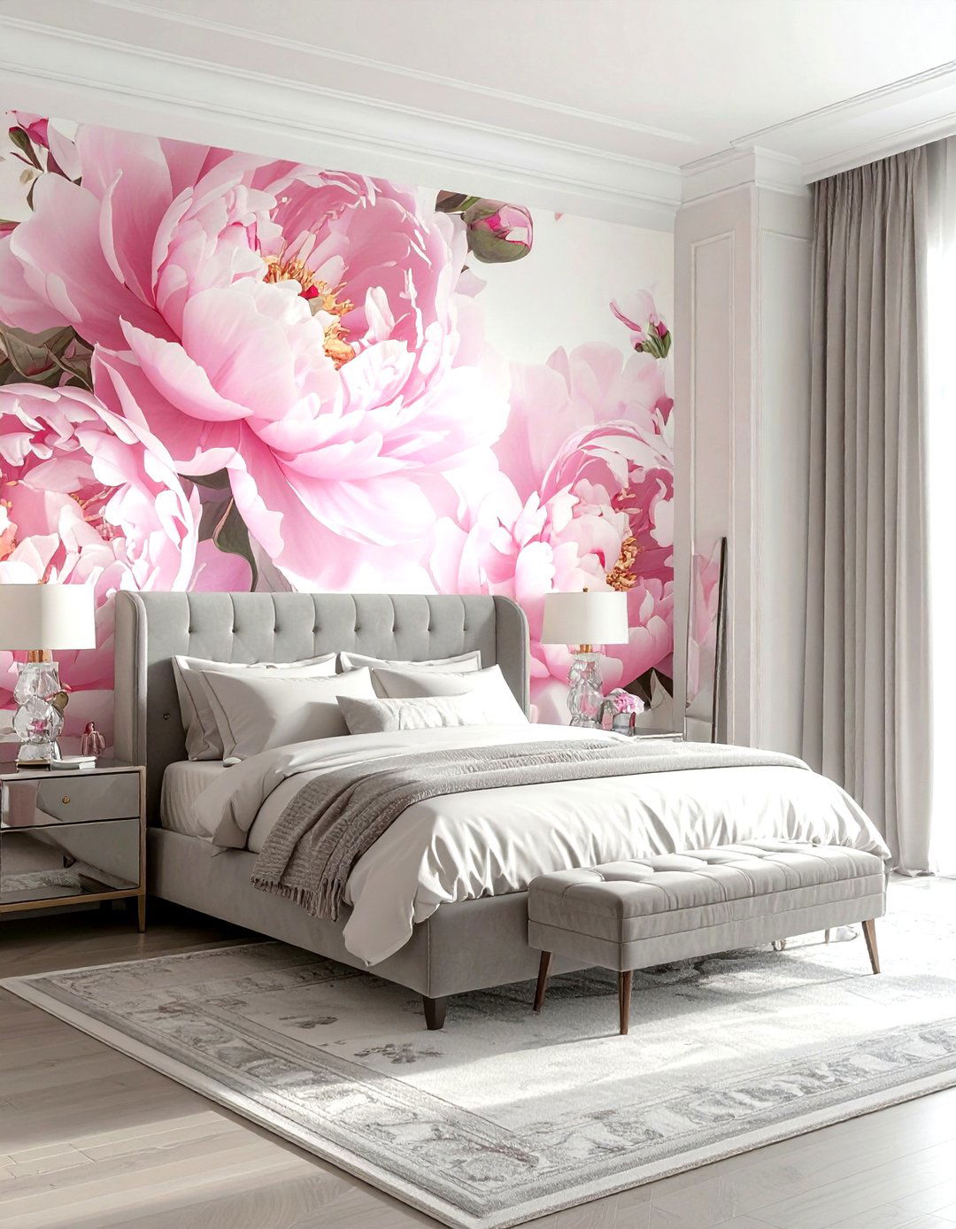 Pink Peony - 30 bold wallpaper ideas